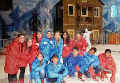 Academy Fellows take Tajik and Afghan students to Snow World Academy Fellows take Tajik and Afghan students to Snow World