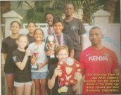 The Aga Khan Academy Swim Team with the CASA Shield The Aga Khan Academy Swim Team with the CASA Shield