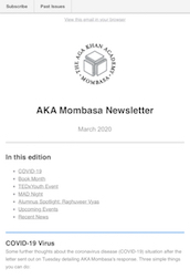 Aga Khan Academy Mombasa Newsletter - March 2020