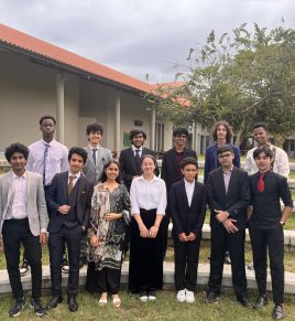 AKA Maputo students with exchange students ready for Model United Nations